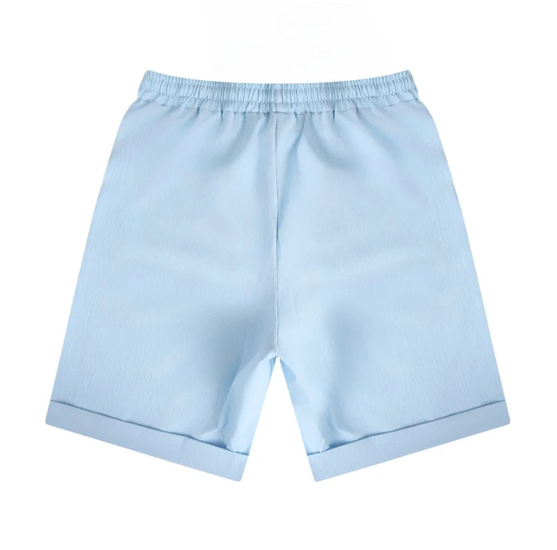 Men’s Beach Vacation Solid Color Shorts