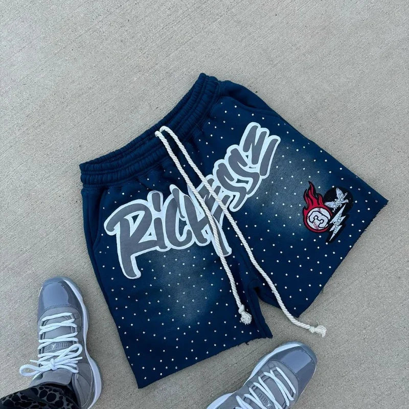 Rhinestone Basketball Shorts