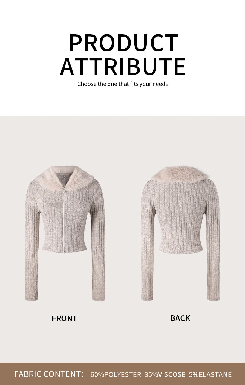 Women Slim Feather Jacket