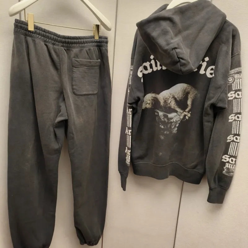 Saint Slogan Hoodies Set