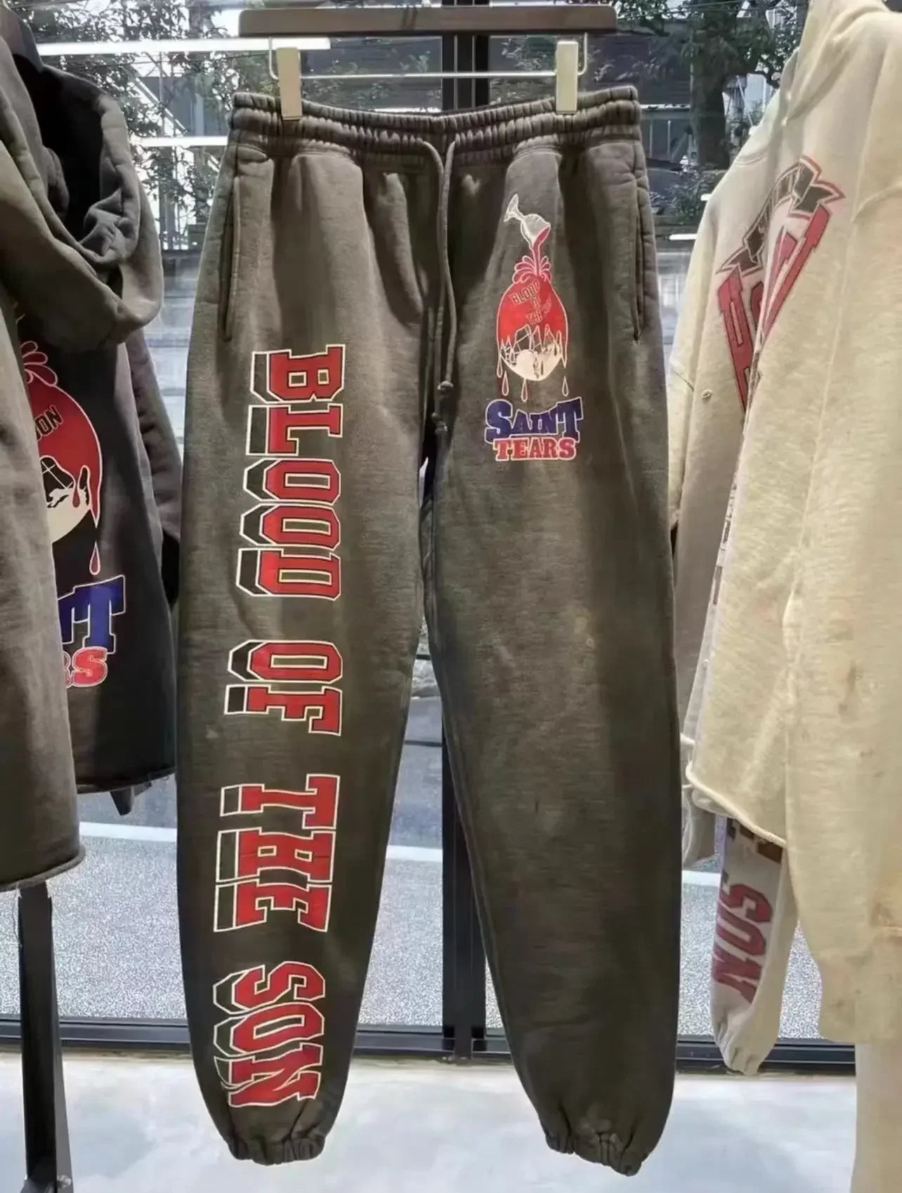 Saint Slogan Hoodies Set