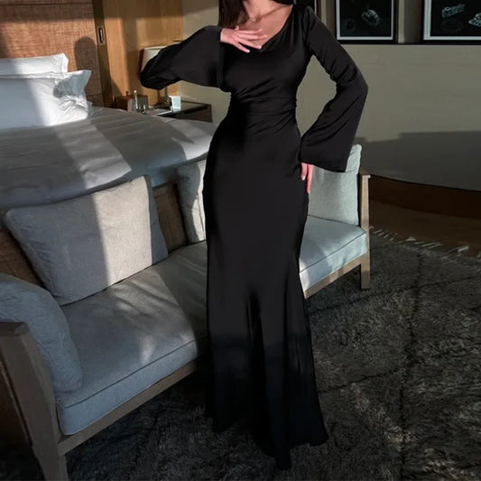 Round Neck Long Dress