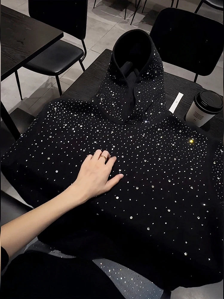 Unisex Rhinestone Hoodie