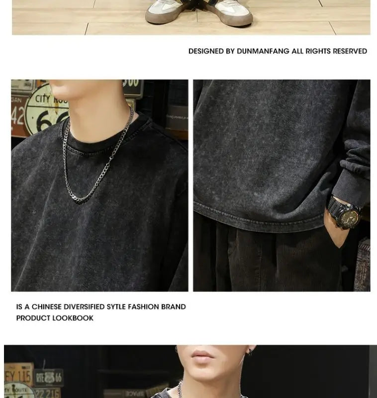 Vintage Washed Cotton Sweatshirt