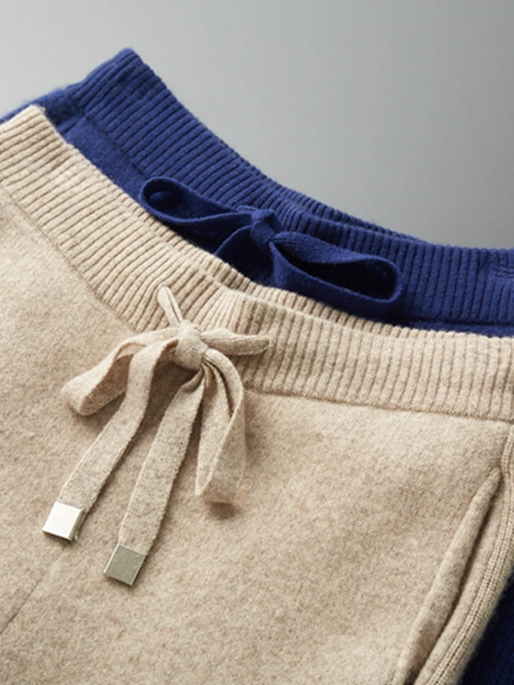 Cashmere Men Hooded Cardigan Set