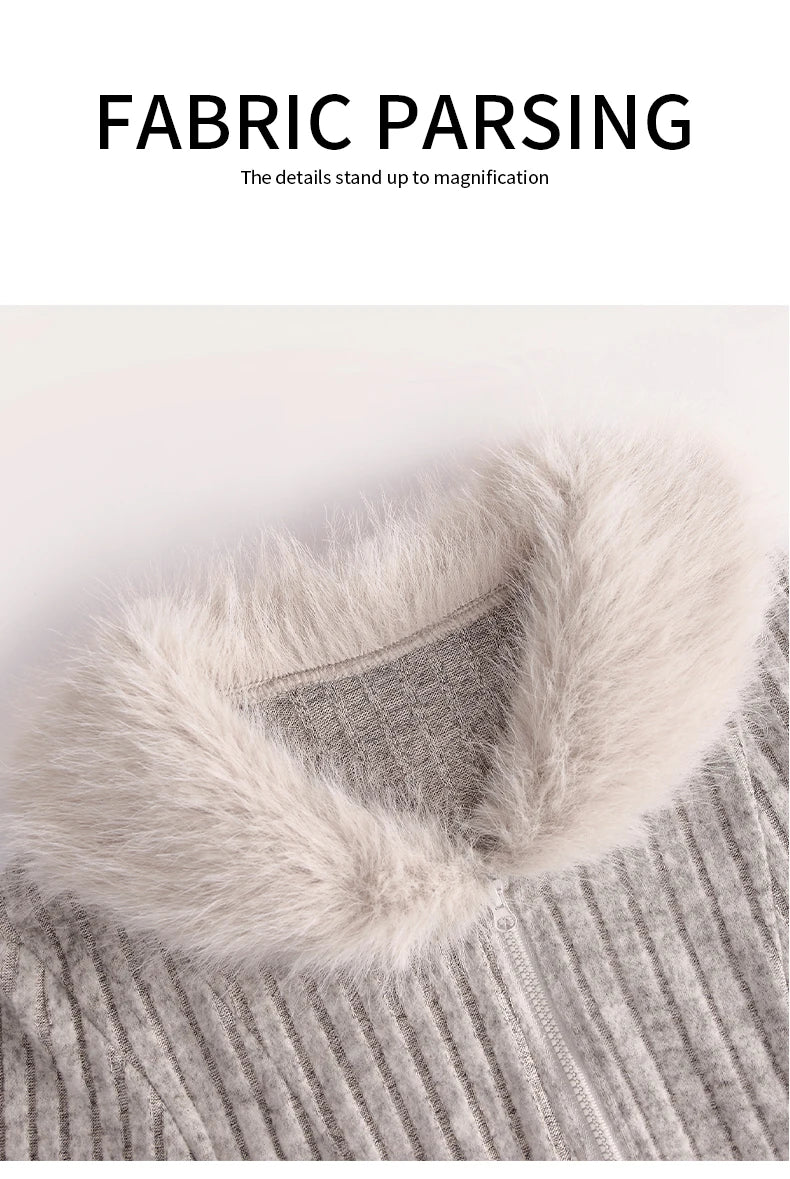 Women Slim Feather Jacket