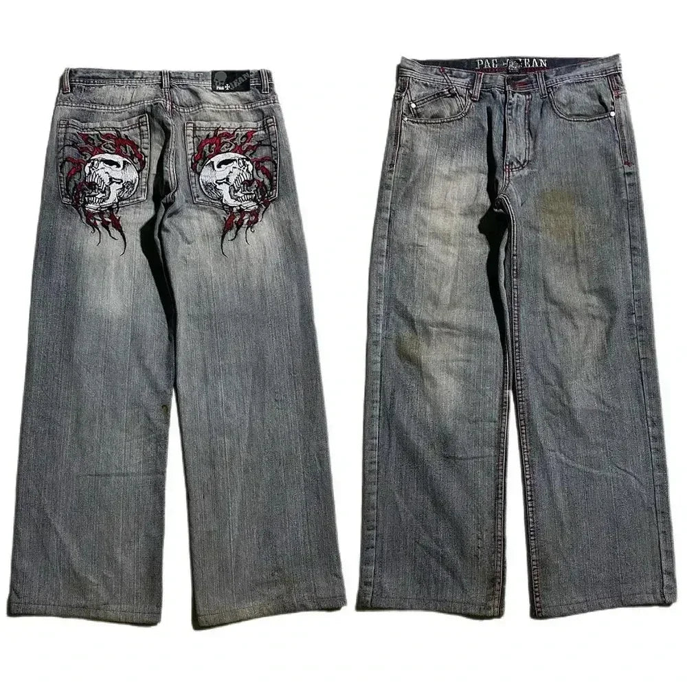 Y2K Graphic Print Jeans