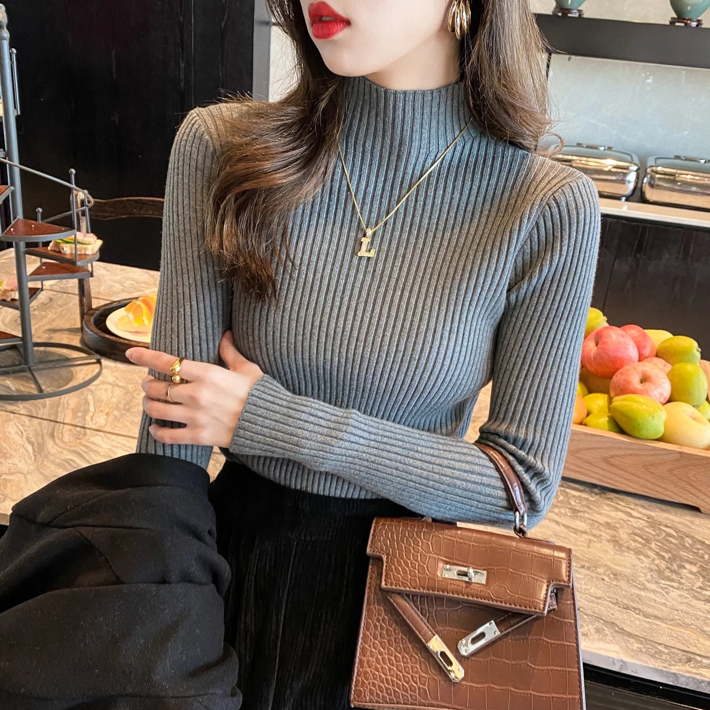Slim Knit Sweater