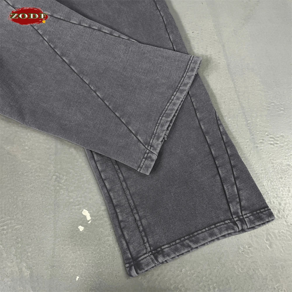 Retro Distressed Washed Sweatpants