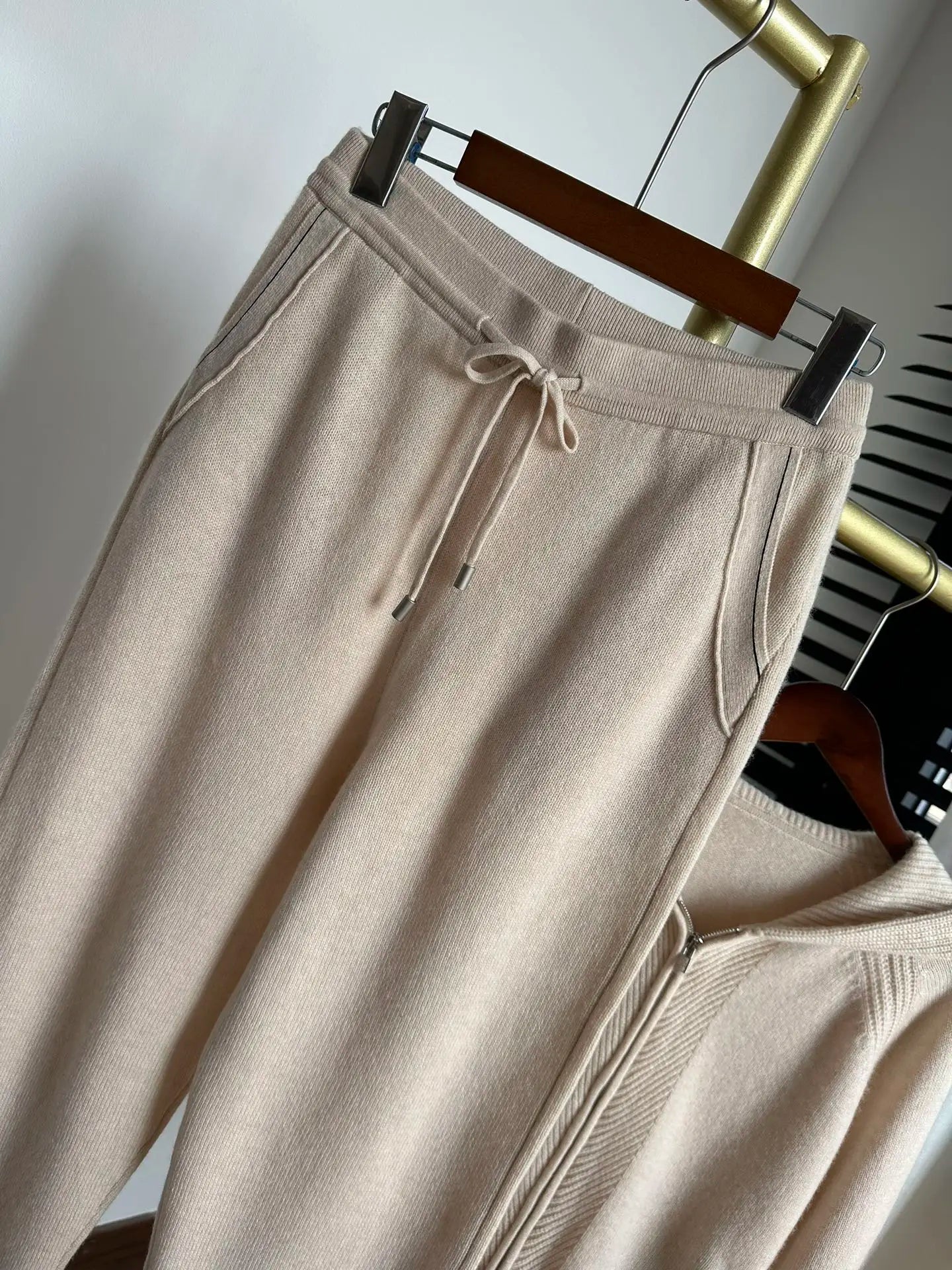 Hooded Cardigan Set