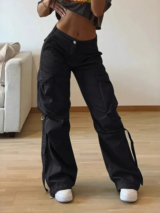 Chic Women’s Cargo Big Pocket Trousers