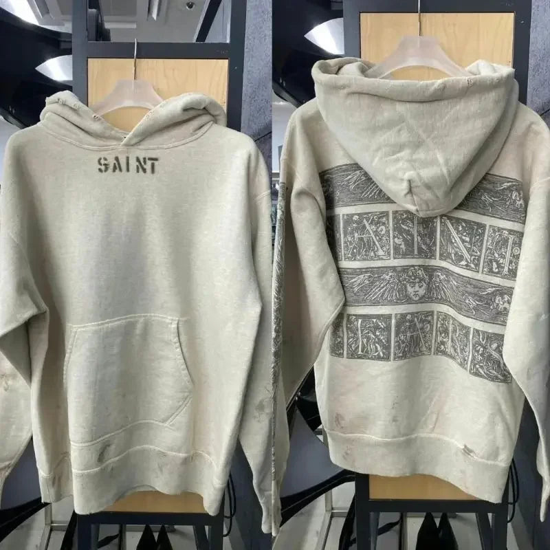 Saint Slogan Hoodies Set