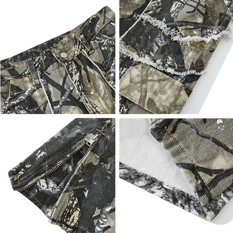 Y2K Flare Cargo Pants
