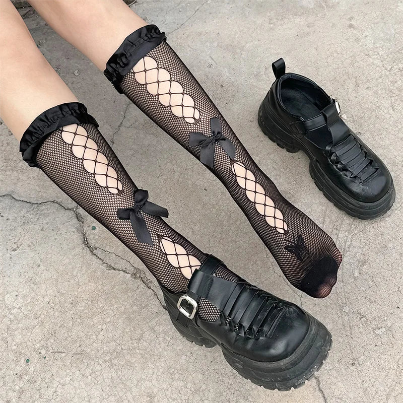 Lolita Lace Bow Socks