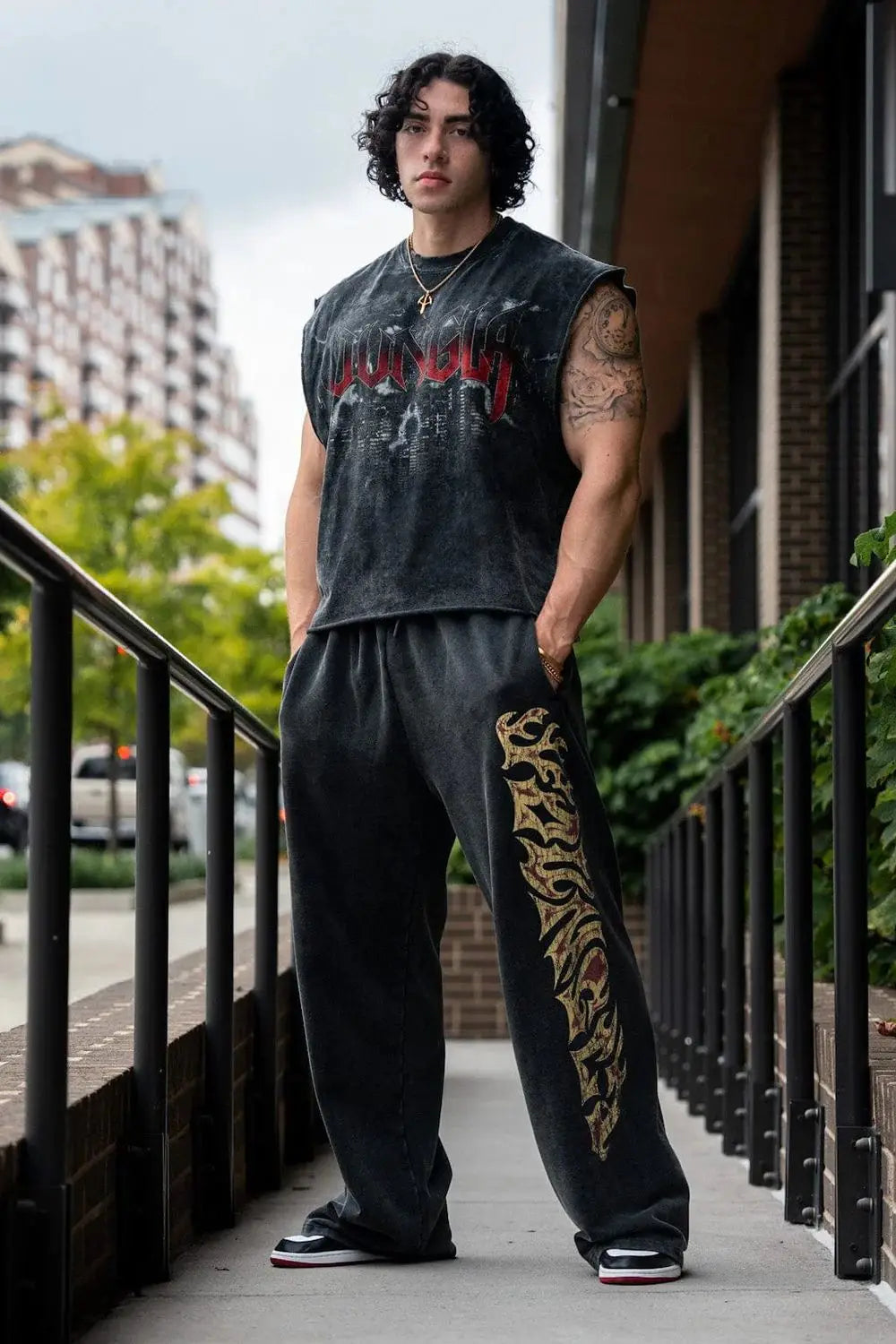 Men’s Cycling Printed Pants