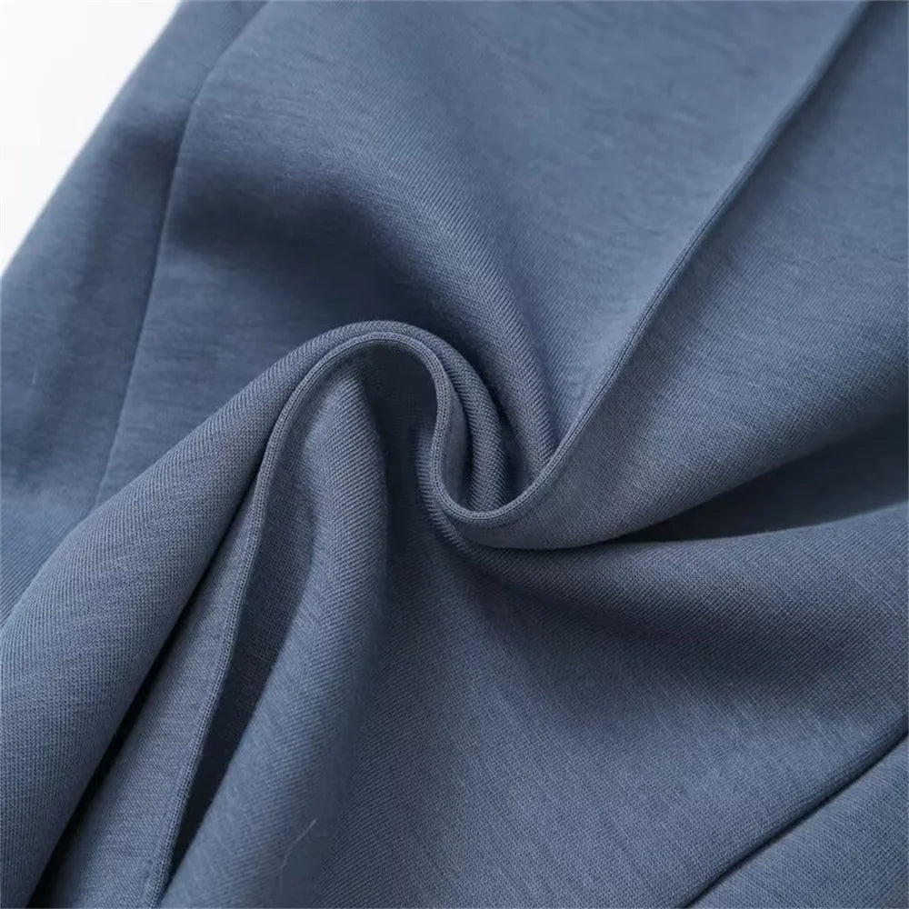 Zipper Hooded Pants Set