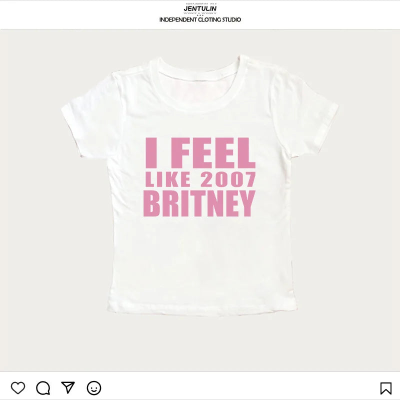 Y2K Crop Baby Tee