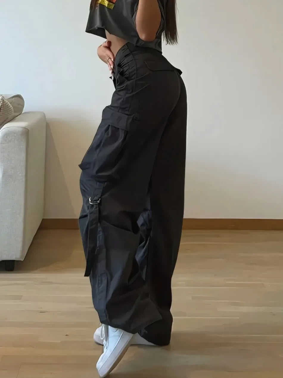 Chic Women’s Cargo Big Pocket Trousers