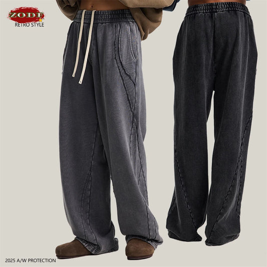 Retro Distressed Washed Sweatpants