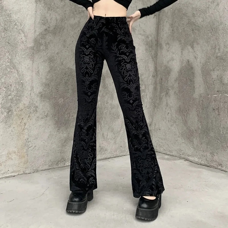 Flared Velvet Pants