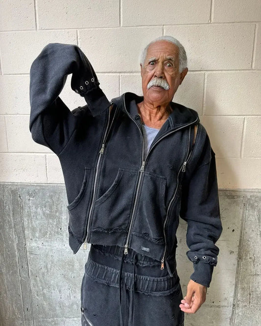 Dark Retro Streetwear Hoodie