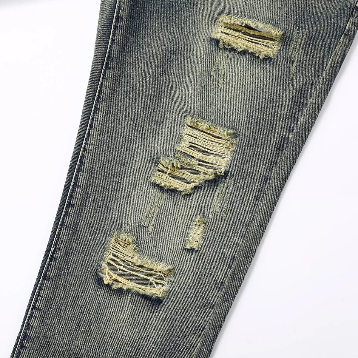 Men’s Y2K Ripped Distressed Jeans