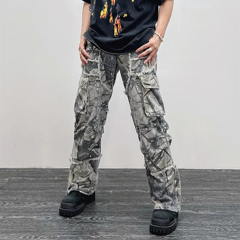 Y2K Flare Cargo Pants