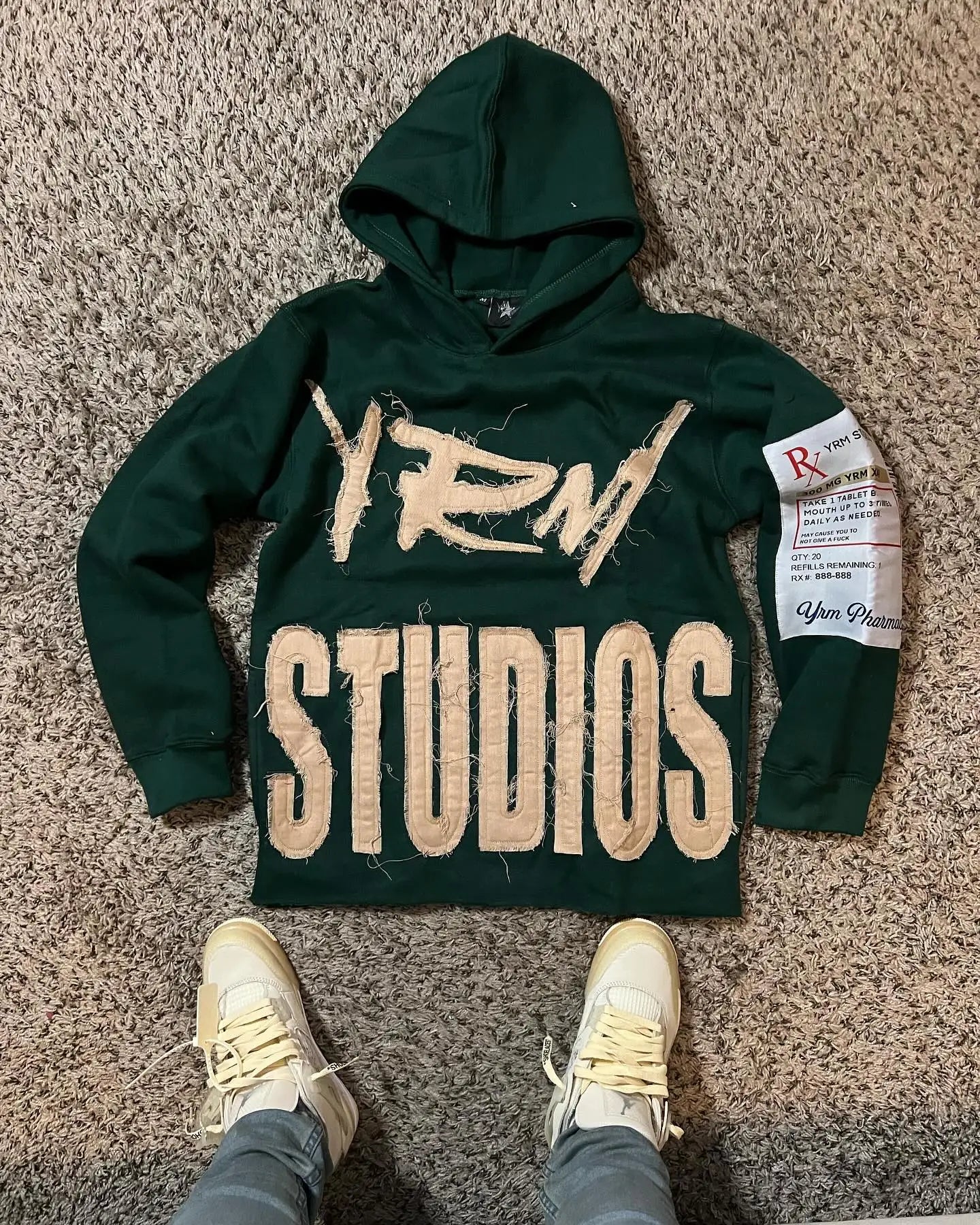 Embroidery Patch Sweater Hoodie
