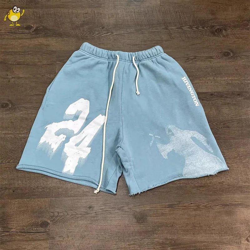 Retro Loose Drawstring Shorts