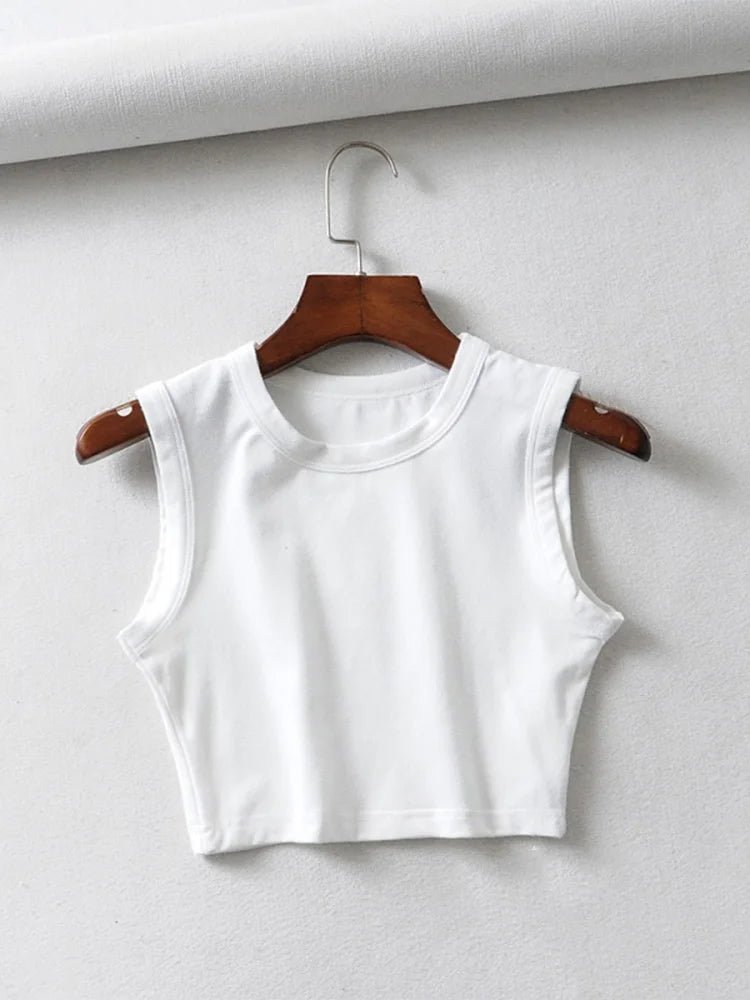 Vintage Crop Sleeveless Top