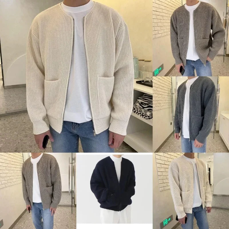 Men Zipper Sweater