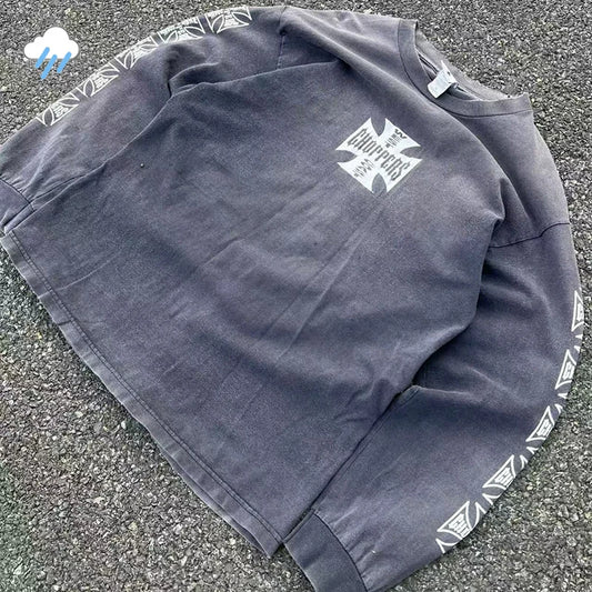 Cross Logo Choppers Long Sleeve T-Shirt