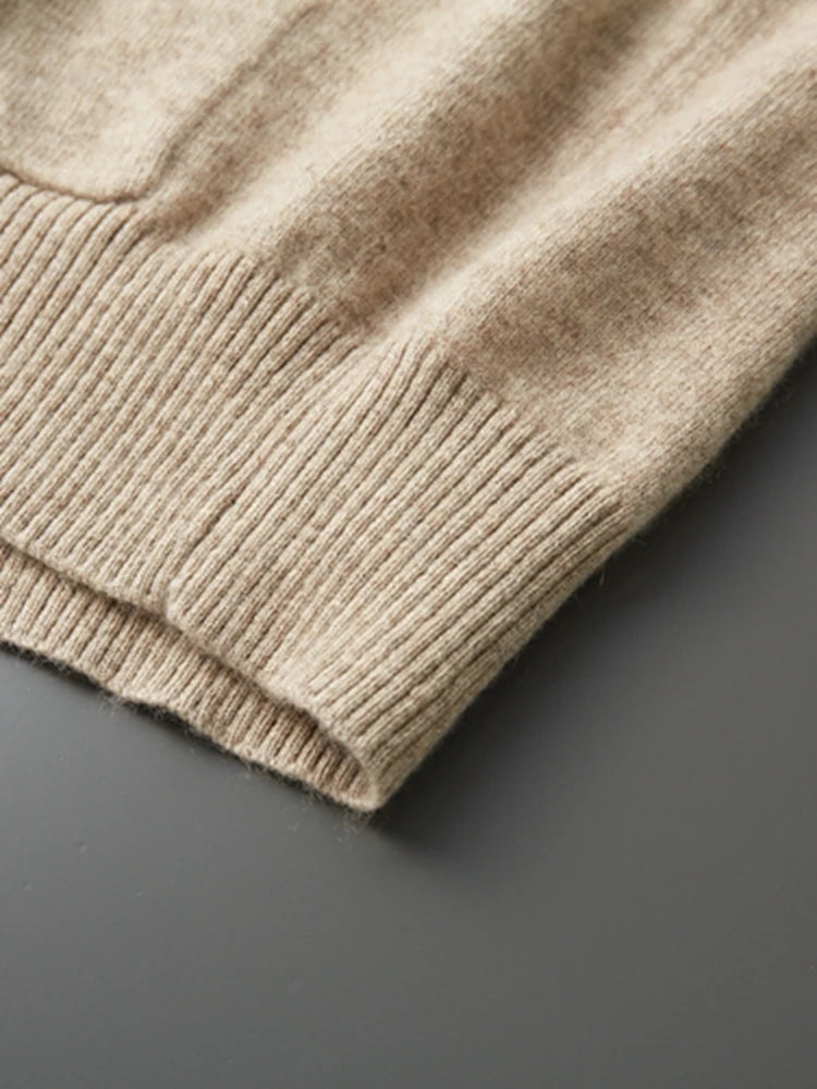 Cashmere Men Hooded Cardigan Set