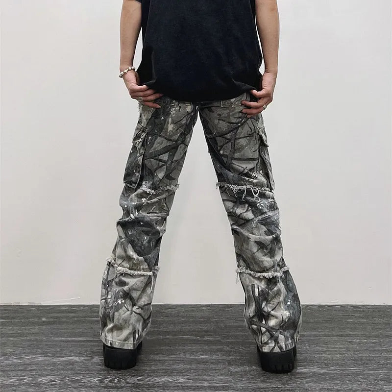 Y2K Flare Cargo Pants