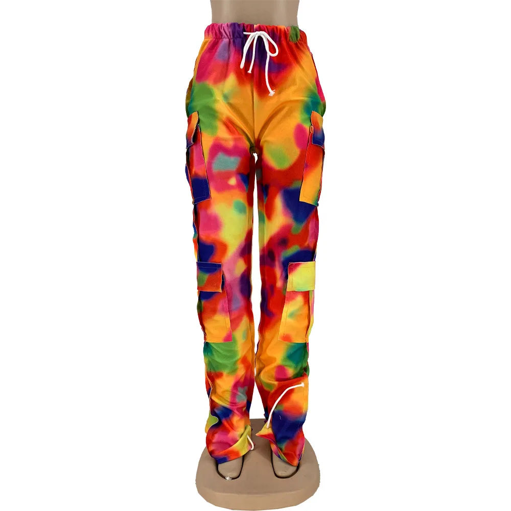 Tie-Dye Cargo Pants