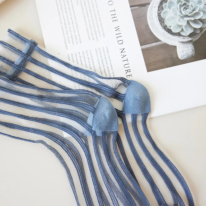 Women Striped Summer Socks