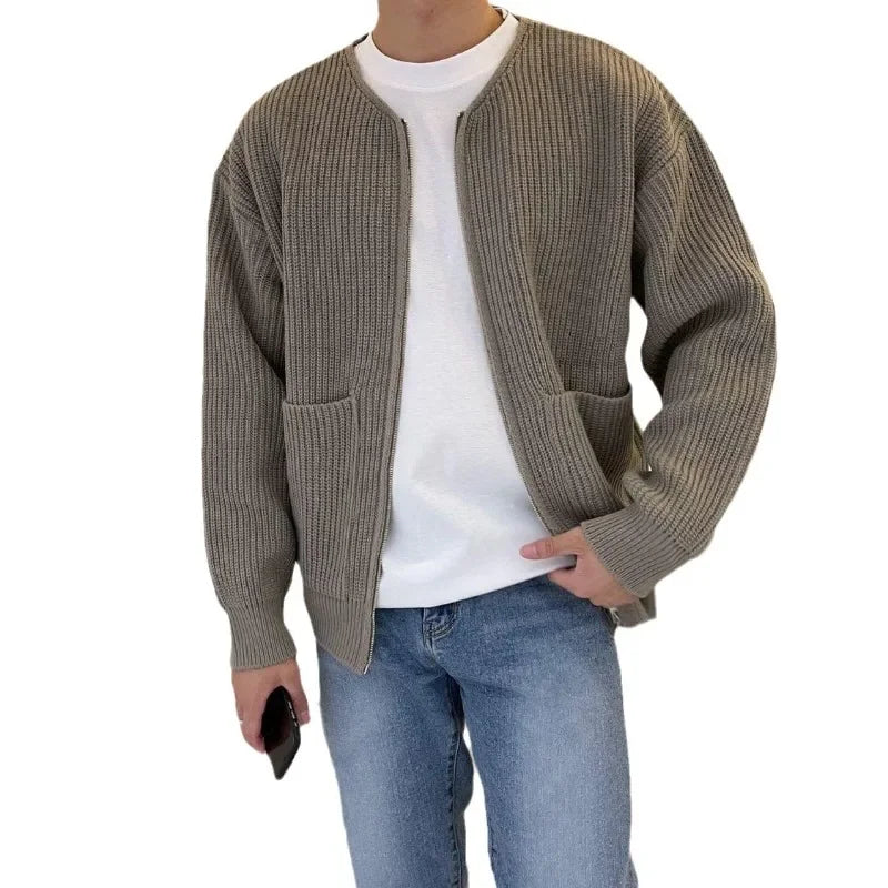 Men Zipper Sweater