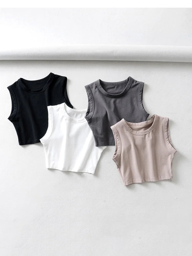 Vintage Crop Sleeveless Top