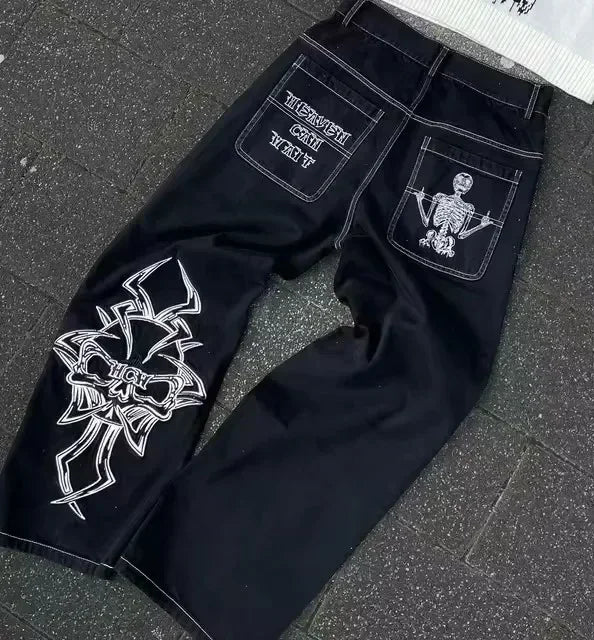 Y2K Rhinestone Sequin Jeans