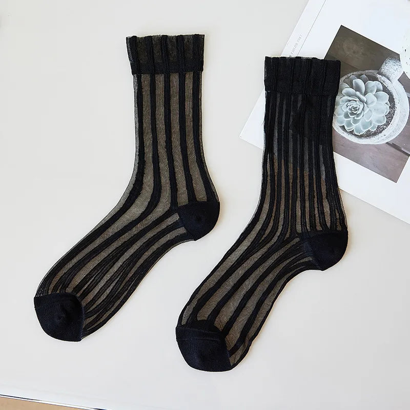 Women Striped Summer Socks