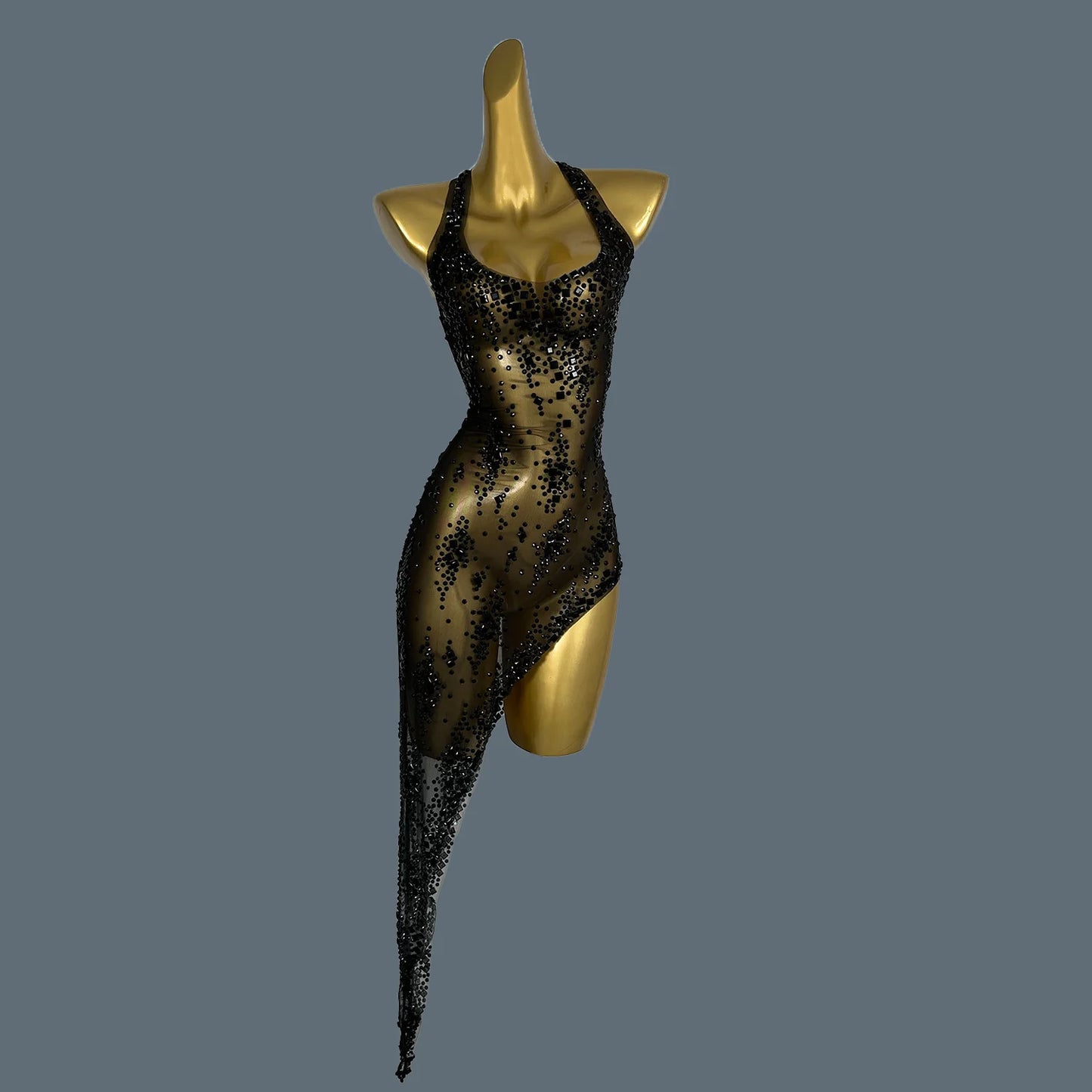 Glitter Sparkly Evening Dress
