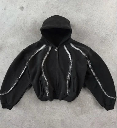 Men’s Hip-Hop Zipper Hoodie