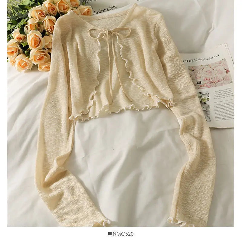 Bow Lace Crop Top