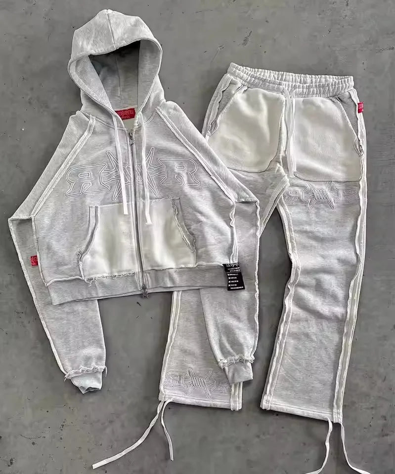 Y2K Embroidery Sports Set
