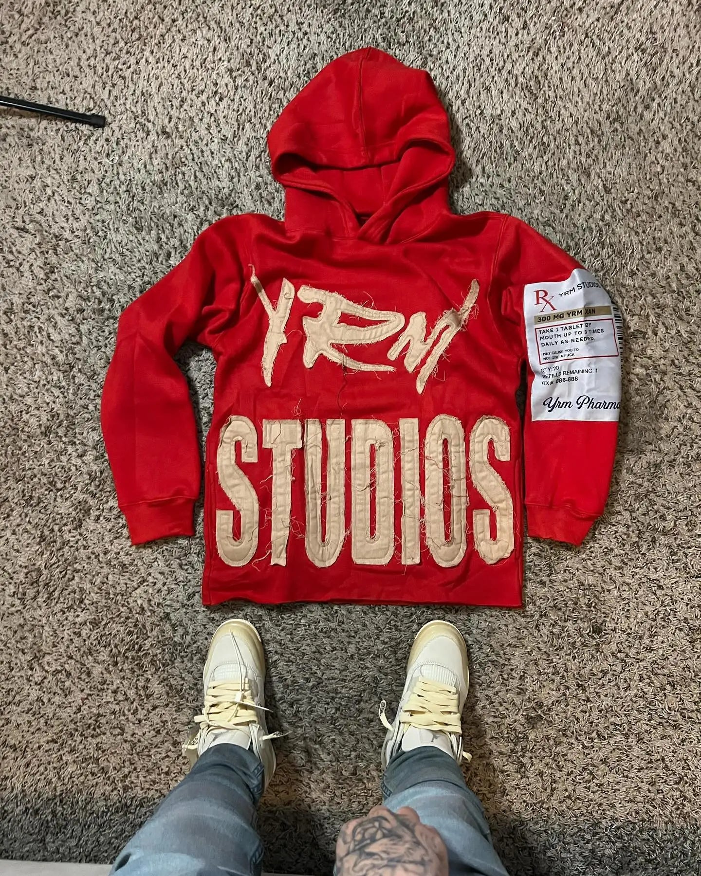 Embroidery Patch Sweater Hoodie