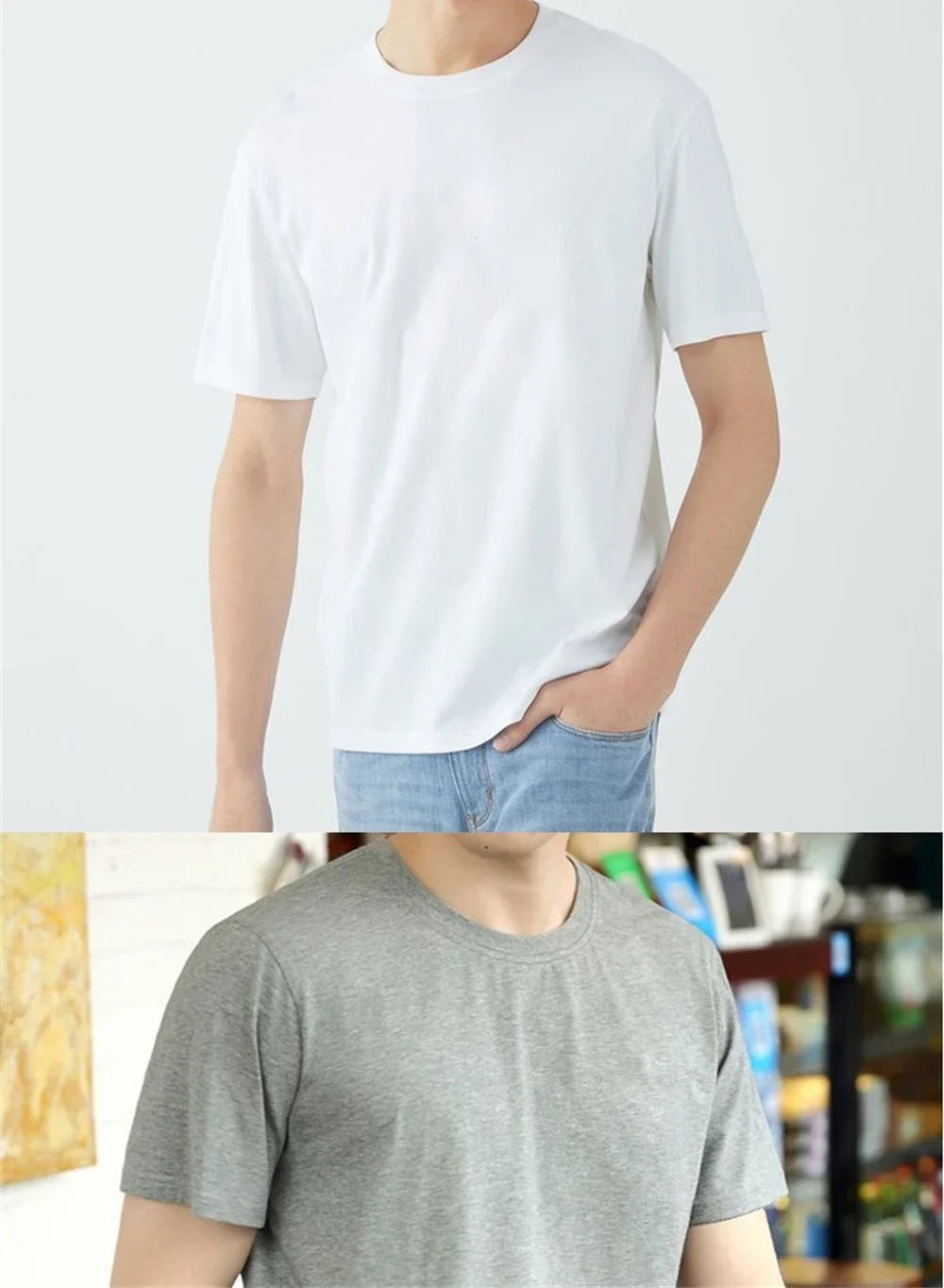 Unisex Casual Couple Tops