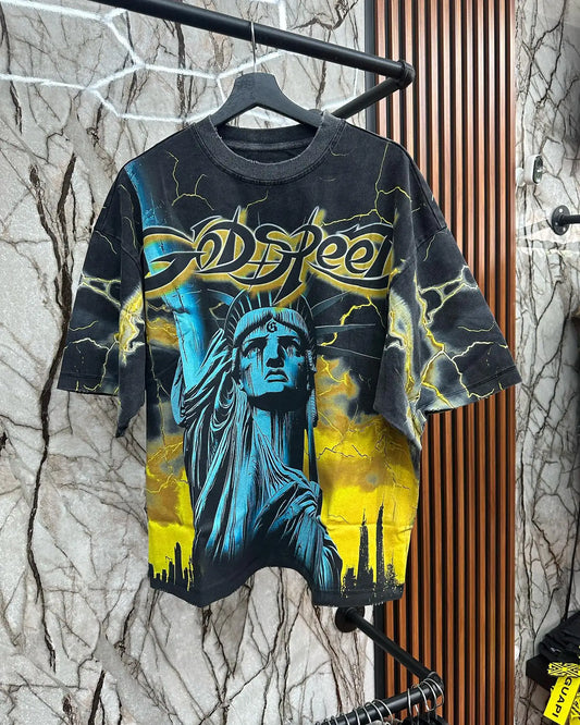 Hip-Hop graphic Print Tee