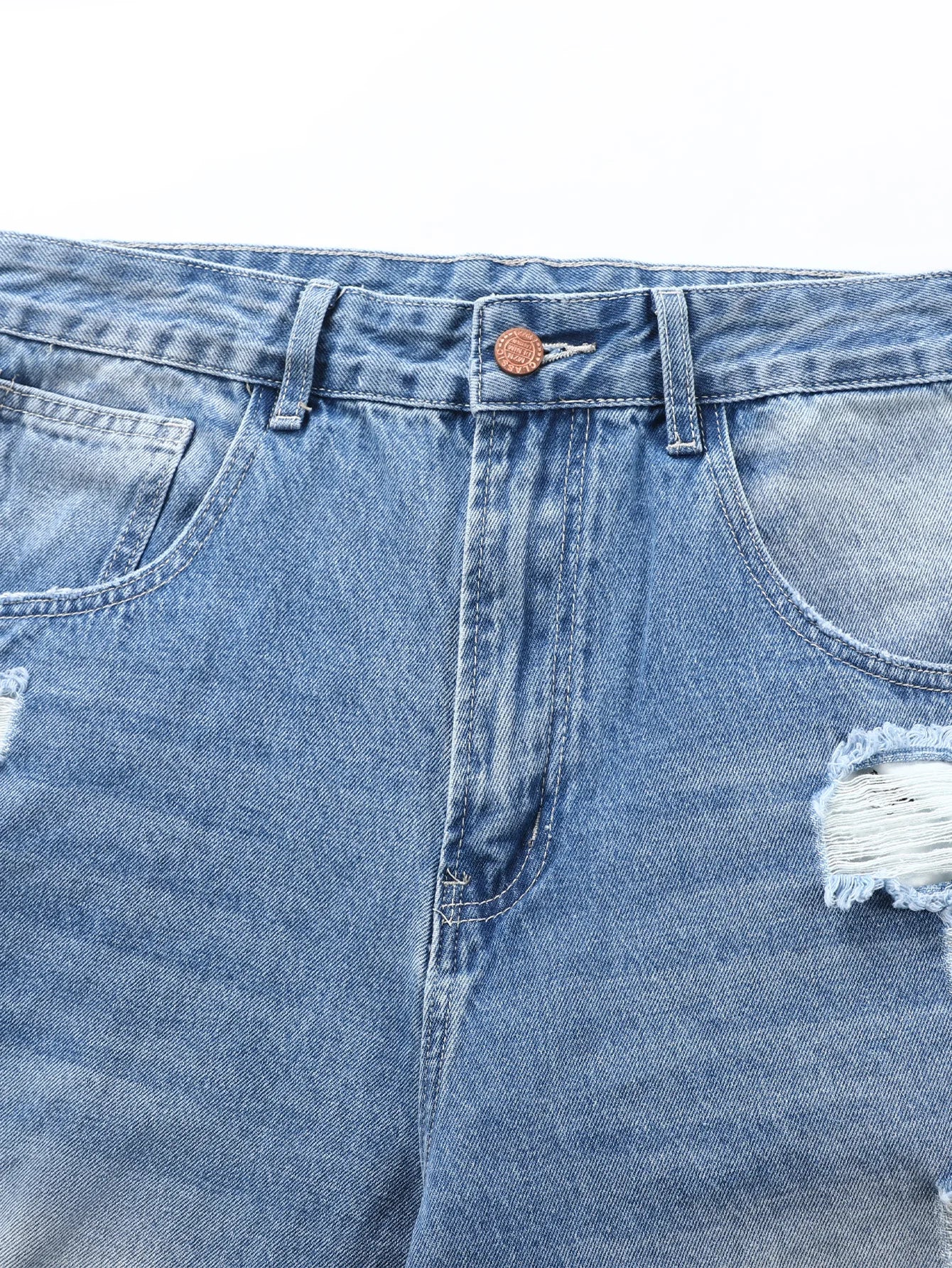Y2K Ripped Baggy Denim