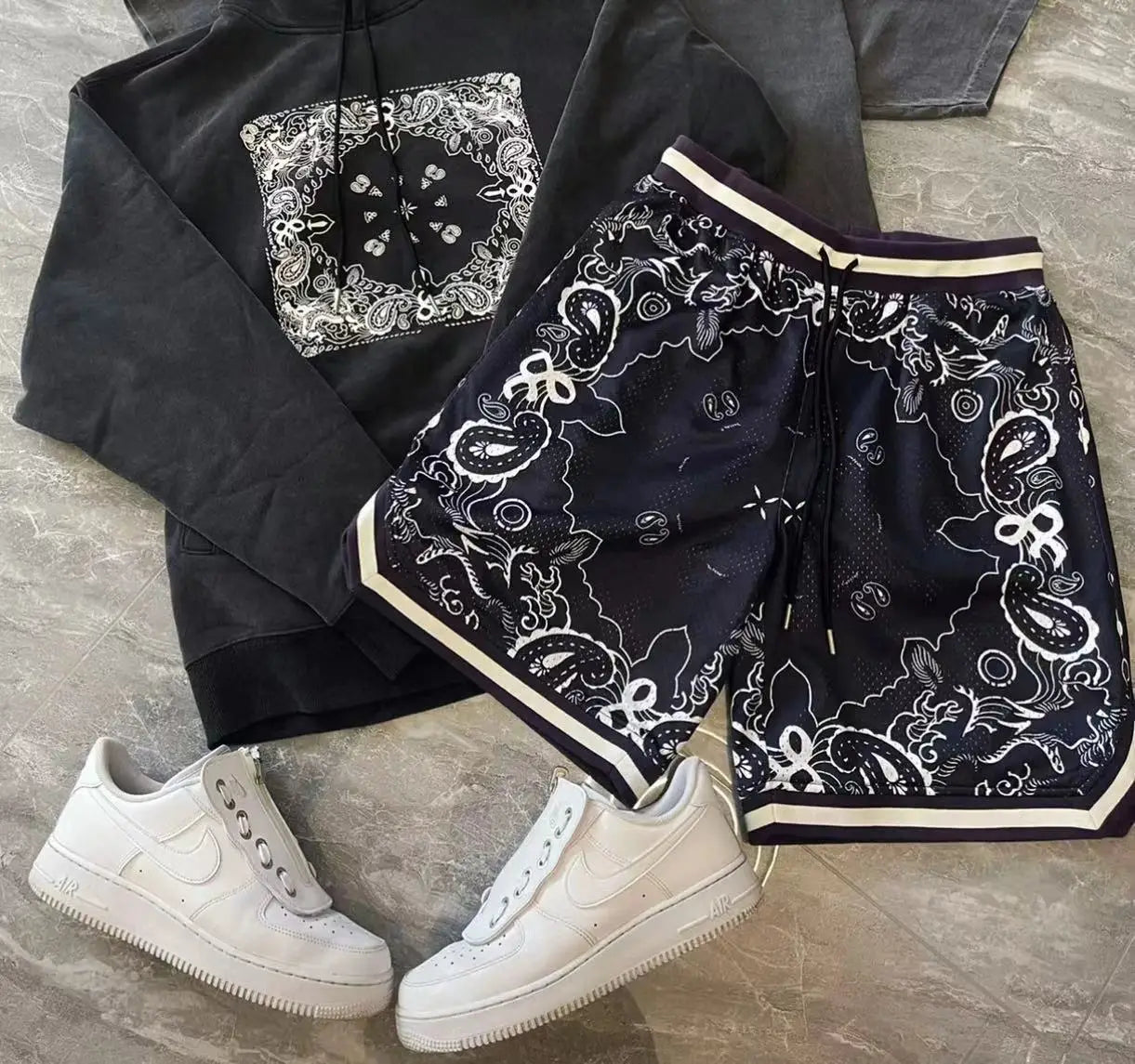 Fruit Flower Basketball Sports Shorts