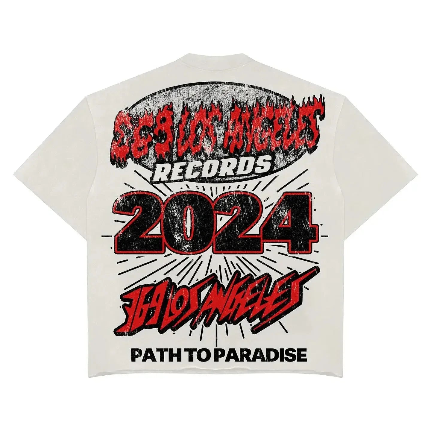 Rock Graphic Print Oversized TShirt